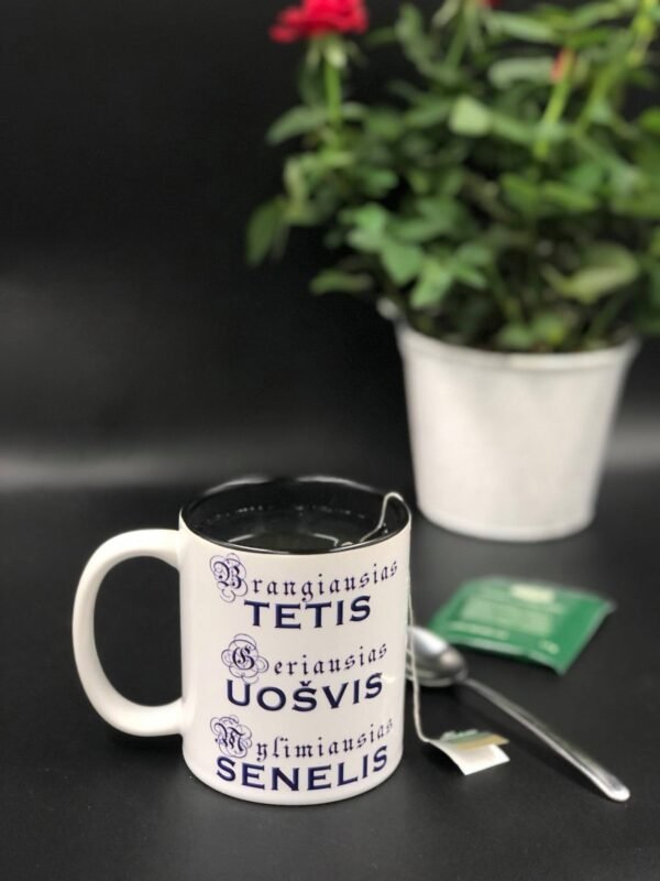 Puodelis "Tėčiui, uošviui, seneliui"