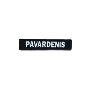 Vardinis antsiuvas (juodas)