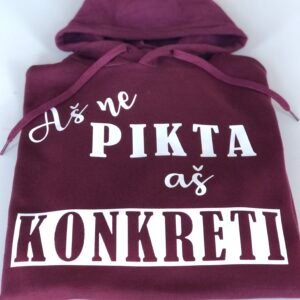 Džemperis su gobtuvu "Aš ne pikta"